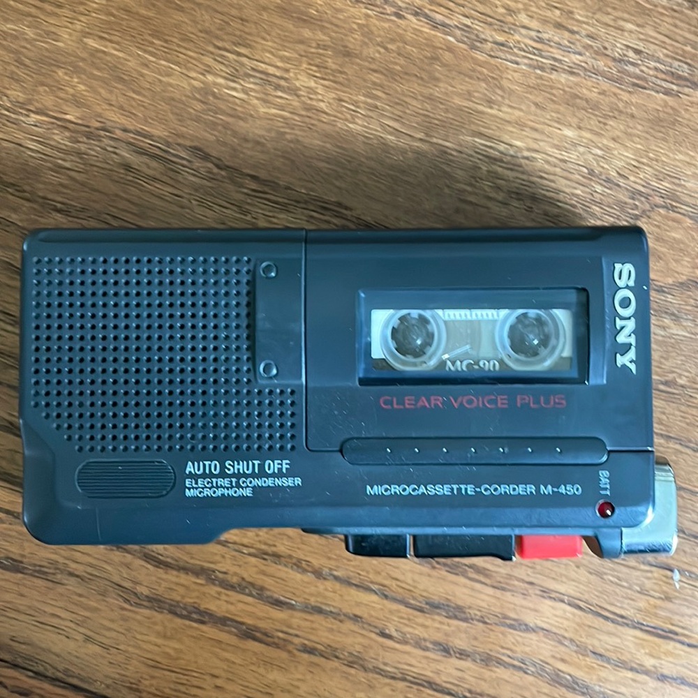 Sony m-450 microcassette-corder
